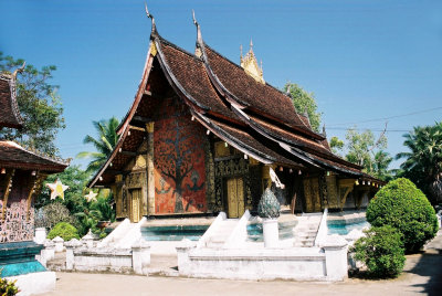 Back Wall of Wat Xieng Thong