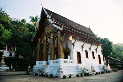 Temple at base of Wat Phou Si Luang Prabang