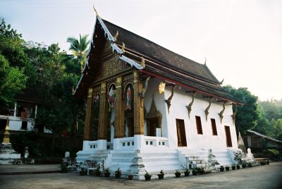 Temple at base of Wat Phou Si Luang Prabang