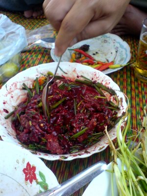 Laap Luat - (Raw Meat and Goats Blood)