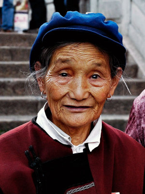 Old Lady at Lijiang Ancient Town