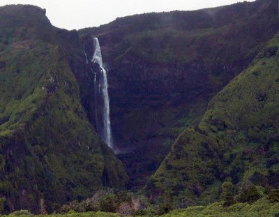 Waterfall in Faja Grande
