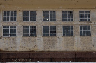 Old warehouse windows