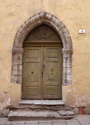 A door with windows