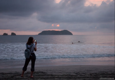 Manuel Antonio beach at sunset II