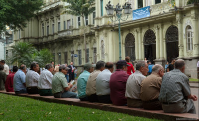 Men sitting