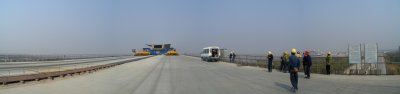With 2/3 of the bridge (20+ km) already completed...