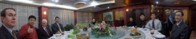 Dinner reception hosted by a local Anshan company...