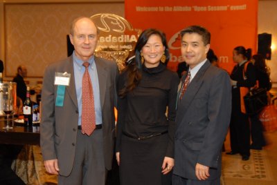 From left: Dave Barton of MCB Philadelphia, Selena Yang of Alibaba and Shawn He, founder and chair of MCB