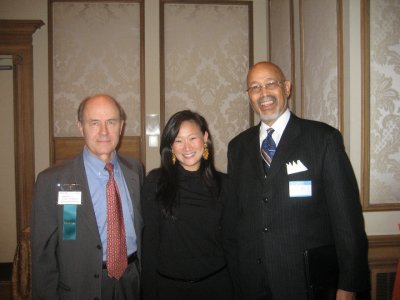 From left: Dave Barton of MCB Philadelphia, Selena Yang of Alibaba and Mjenzi Traylor, First Deputy Director...