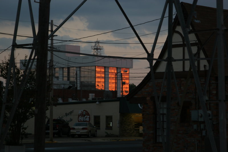 sunset reflection