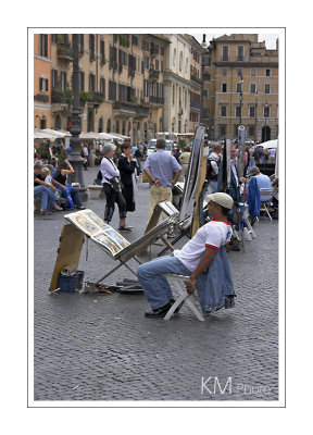 artist at Piazza Navona