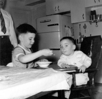 Tom feeding Larry 02-1953