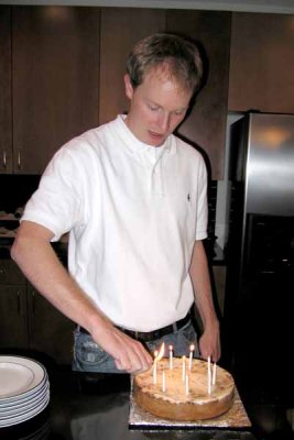 Robert Prepares Christianes Birthday Cake