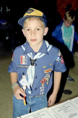 1990 Richard at the Pinewood Derby