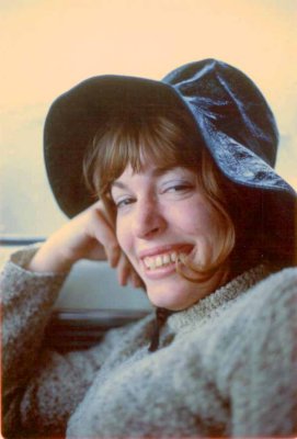 1974 - Ginny on trip to Oregon Coast in February