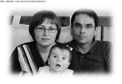 Matysia with her family (black and white version) (2006)