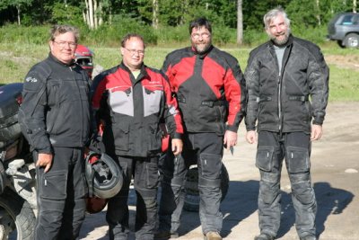 Canadian riders we met on the ferry to Goose Bay