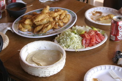 Fish tacos at Alfonsinos