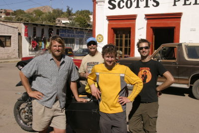 Riders at the Plaza in Mulege