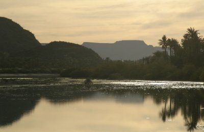 Sunset on the river at Mulege