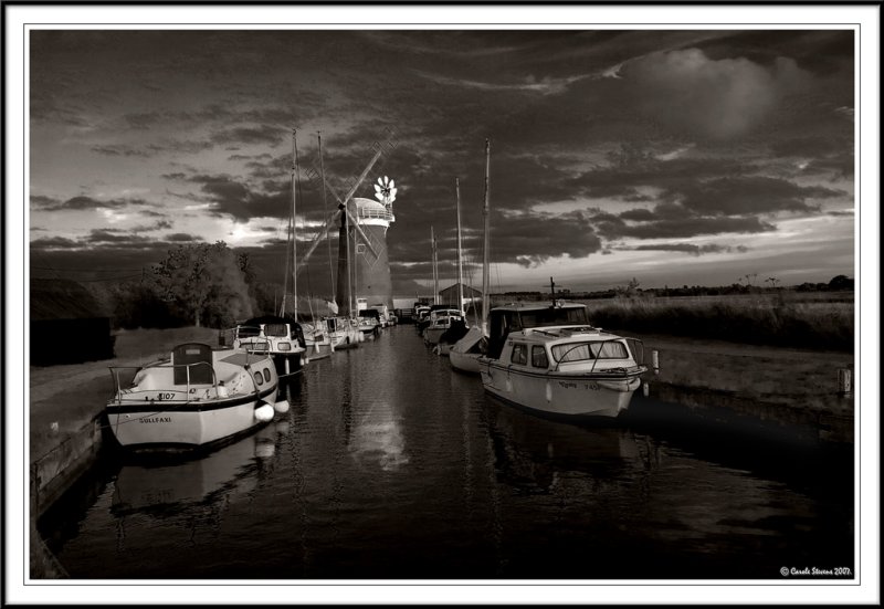 Last light at Horsey Mill!