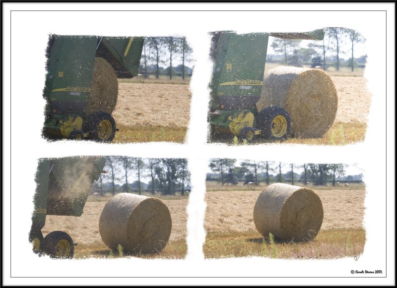 Birth of a hay bale!