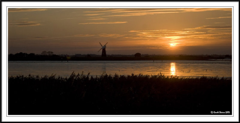 Norfolk broads sunset!