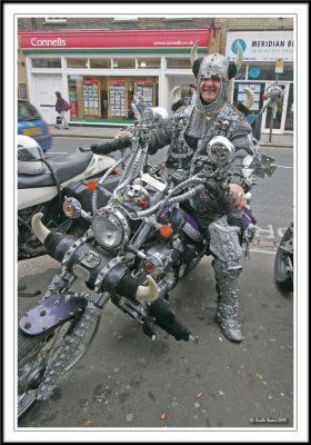 Viking man and his bike!