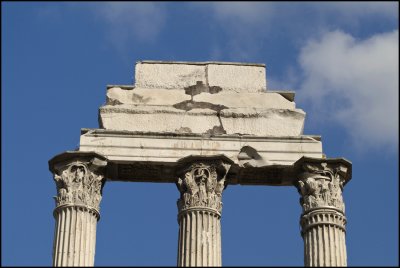 The Top of the Temple of Castor and Pollux