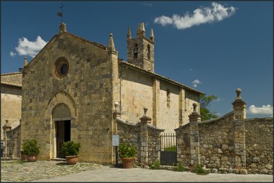 The late Romanesque church of Santa Maria Assunta, Monteriggioni