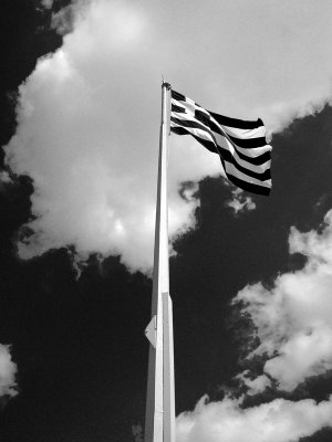 Greek Flag, Athens, Greece