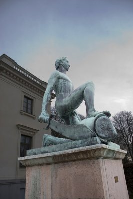 Statue in the park of Vikingsberg