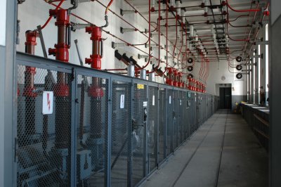 Ställverksrum 1 tr 70 kV - med spår för brytartransport