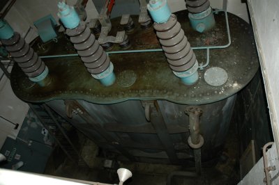 Ställverket 2 tr transformator T5 för turbin G5