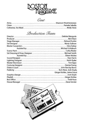 Boston Marriage - Cast Crew