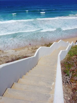 Stairs into the sea