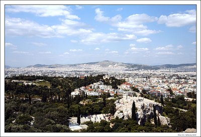 Vue over Athen from Acropolis