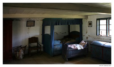 Room in a danish farm in the 1800's