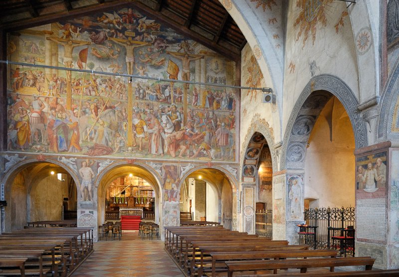 Interior of the Santa Maria degli Angioli Church