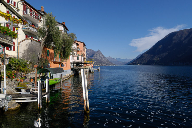 View East along Lake Lugano from Gandria