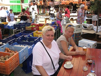 Markt Santanyi, Kaffepause...