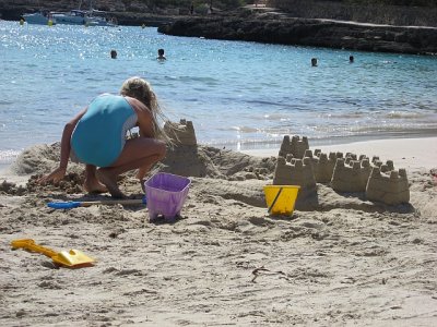 Cala Mondrago, Baumeisterin ;-)