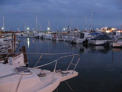 Colona de Sant Jordi, -Hafen am Abend-