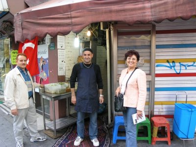 Omer, the doner vendor with Senol