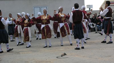 Folk dancers from Mehmetcik