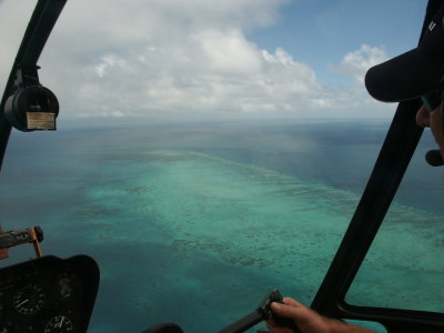 Helicopter flight - Gt. Barrier Reef