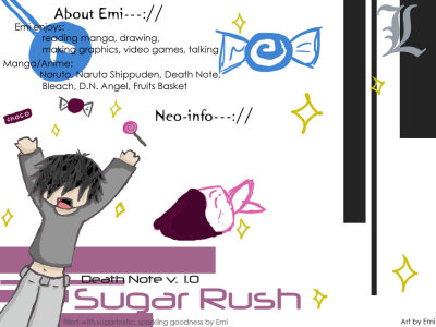Death Note v.1.0 Sugar Rush // L