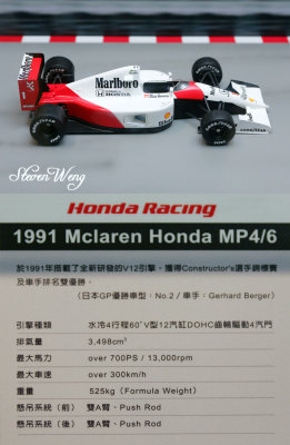 1991 McLaren Honda MP4/6