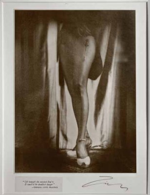 Chiaroscuro (legs with screwdriver )Silver print 1970s